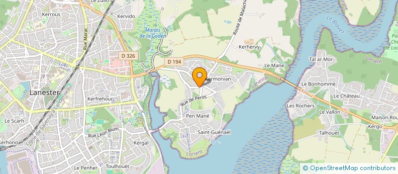 localisation de l'entreprise SCI LES GENETS  LANESTER