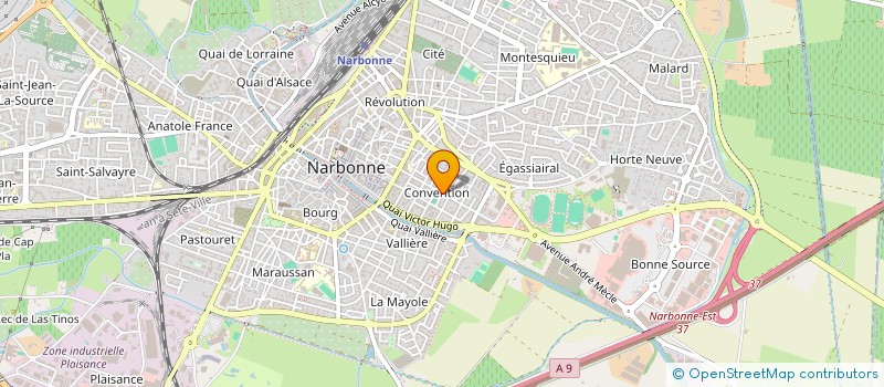 localisation de l'entreprise SCI LES GENETS  NARBONNE