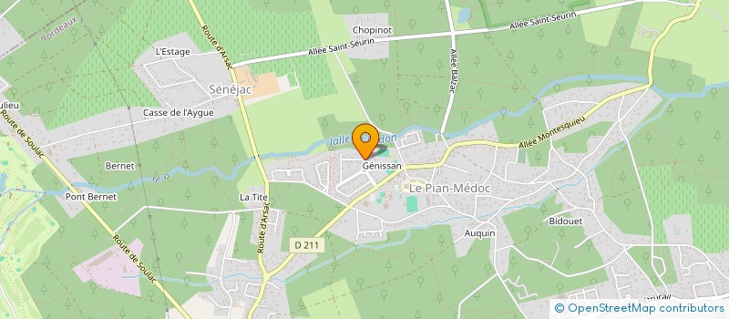 localisation de l'entreprise SCI LES GENETS à BLANQUEFORT