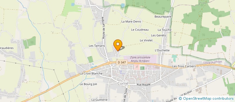 localisation de l'entreprise SCI LES GENETS  LOIRE-AUTHION