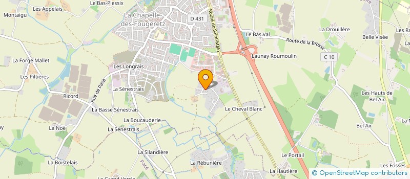 localisation de l'entreprise SCI LES GENETS  LA CHAPELLE-DES-FOUGERETZ