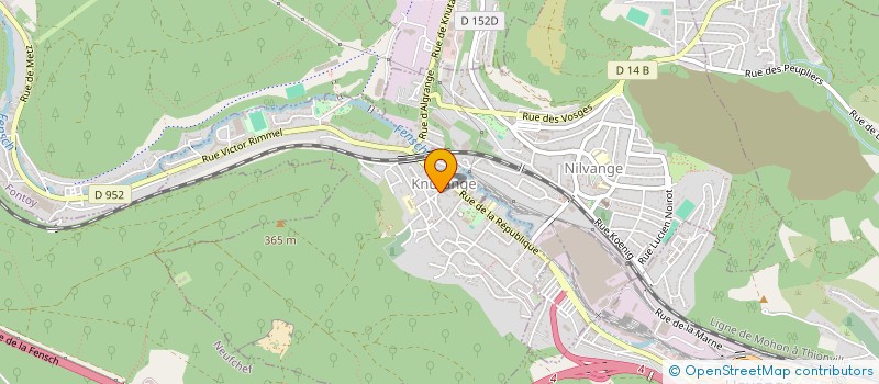 localisation de l'entreprise SCI LES GENETS  KNUTANGE