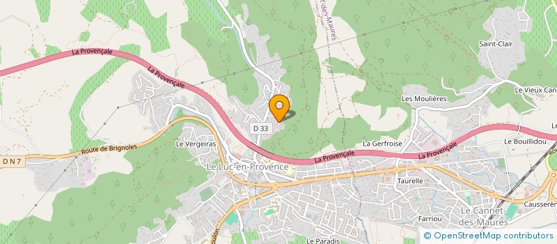 localisation de l'entreprise SCI LES GENETS  LE LUC