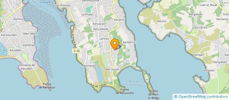 localisation de l'entreprise SCI LES GENETS  LA TRINITE-SUR-MER