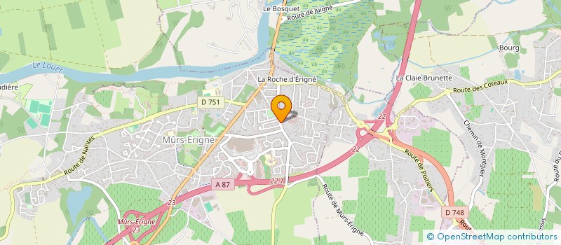 localisation de l'entreprise SCI LES GENETS  MURS-ERIGNE