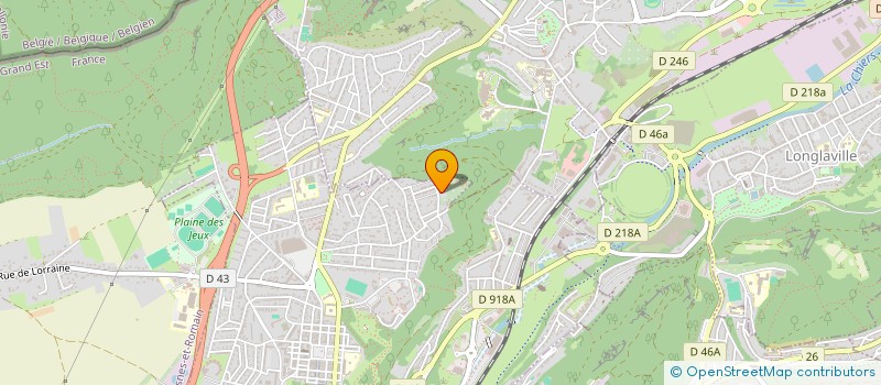 localisation de l'entreprise SCI LES GENETS  LONGWY