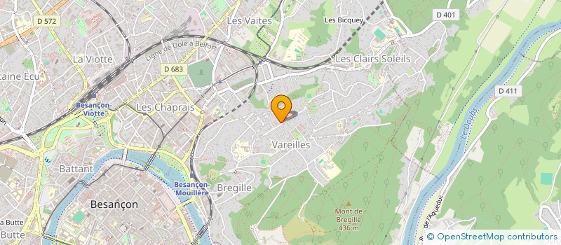 localisation de l'entreprise SCI LES GENETS  BESANCON