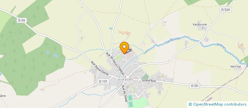 localisation de l'entreprise SCI LES GENETS  VASLES