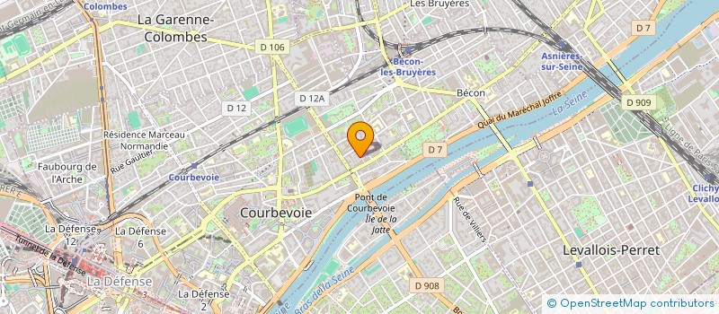 localisation de l'entreprise SCI LES GENETS à COURBEVOIE