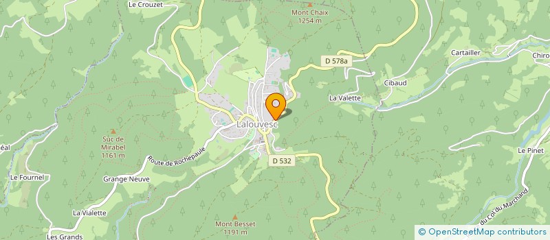 localisation de l'entreprise SCI LES GENETS  LALOUVESC