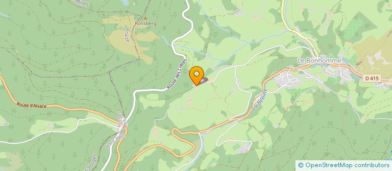 localisation de l'entreprise SCI LES GENETS D'OR  LE BONHOMME