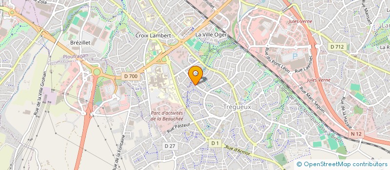 localisation de l'entreprise SCI LES GENETS D'OR à TREGUEUX