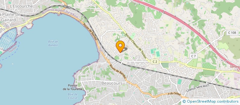 localisation de l'entreprise SCI LES GENETS D'OR à SANARY-SUR-MER