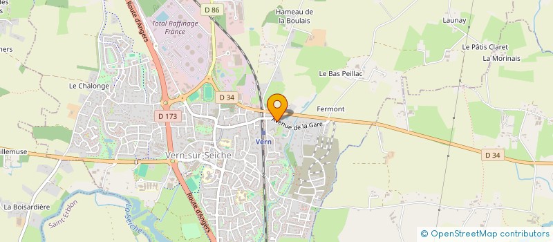 localisation de l'entreprise SCI LES GENETS D'ORAIN  VERN-SUR-SEICHE