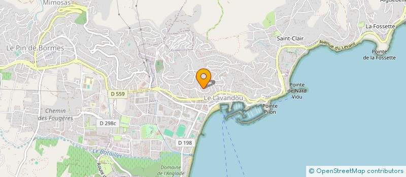 localisation de l'entreprise SCI LES GENETS POURPRES  LE LAVANDOU