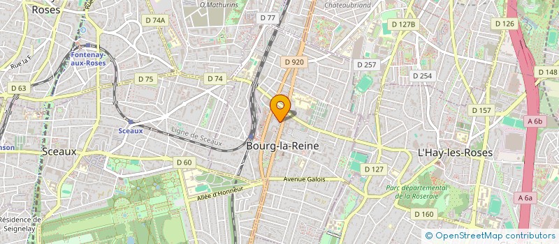 localisation de l'entreprise SCI LES GENETTES à BOURG-LA-REINE