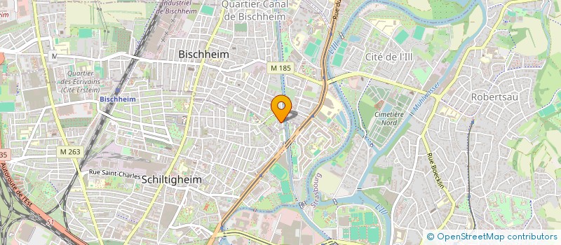 localisation de l'entreprise SCI LES GENEVRIERS  BISCHHEIM