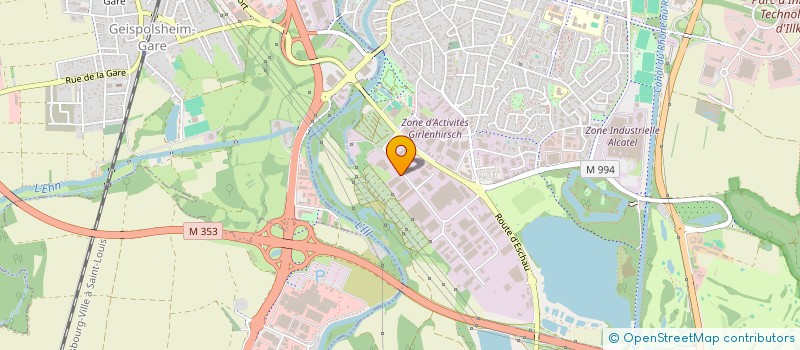 localisation de l'entreprise SCI LES GENEVRIERS  ILLKIRCH-GRAFFENSTADEN