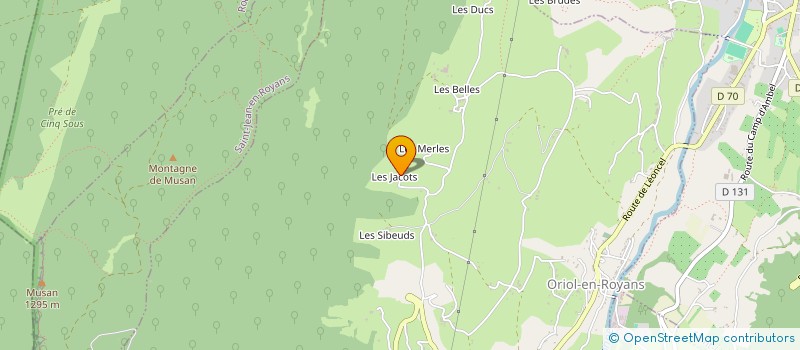 localisation de l'entreprise SCI LES GENEVRIERS  ORIOL-EN-ROYANS