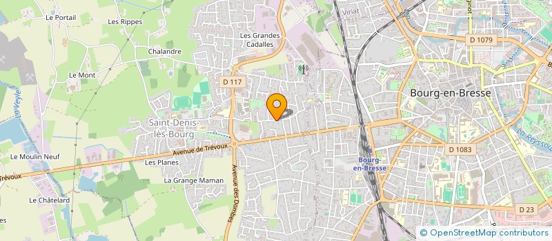 localisation de l'entreprise SCI LES GENEVRIERS à SAINT-DENIS-LES-BOURG