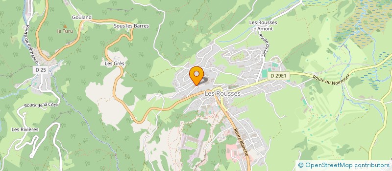 localisation de l'entreprise SCI LES GENEVRIERS  LES ROUSSES