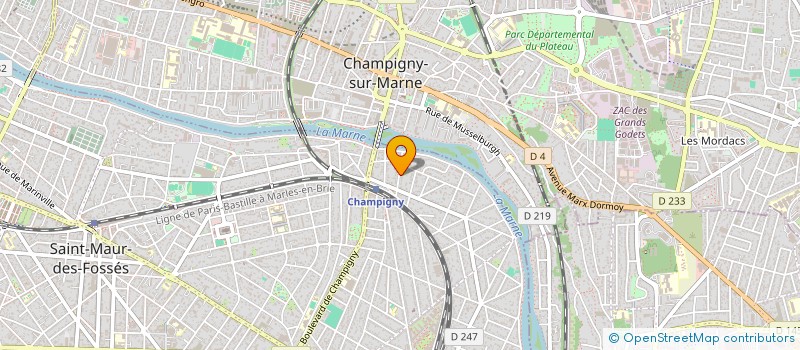 localisation de l'entreprise SCI LES GENEVRIERS à SAINT-MAUR-DES-FOSSES