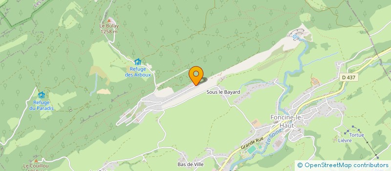 localisation de l'entreprise SCI LES GENEVRIERS DU BAYARD  FONCINE-LE-HAUT