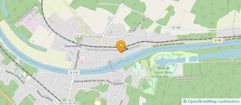 localisation de l'entreprise SCI LES GENIAS  CHARTRETTES