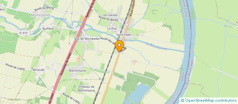 localisation de l'entreprise SCI LES GENS DE SAONE  MONTBELLET