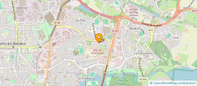 localisation de l'entreprise SCI LES GENTIANES  VILLENEUVE-D'ASCQ