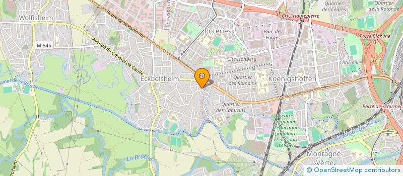 localisation de l'entreprise SCI LES GENTIANES  ECKBOLSHEIM