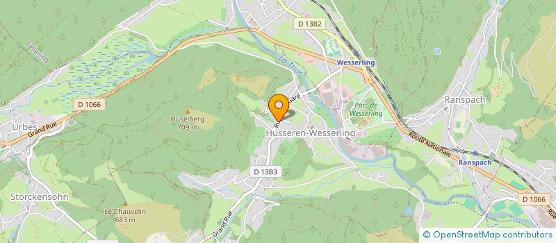 localisation de l'entreprise SCI LES GENTIANES  HUSSEREN-WESSERLING