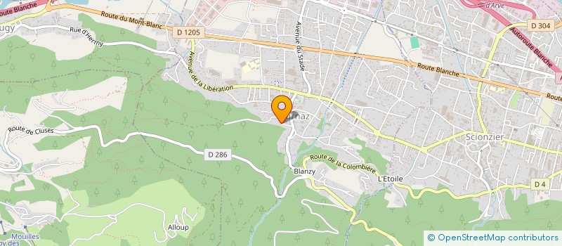 localisation de l'entreprise SCI LES GEORGETTES  MARNAZ