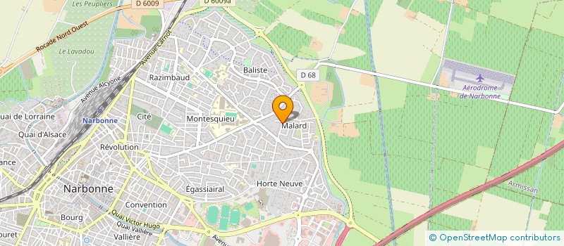 localisation de l'entreprise SCI LES GERANIUMS  NARBONNE