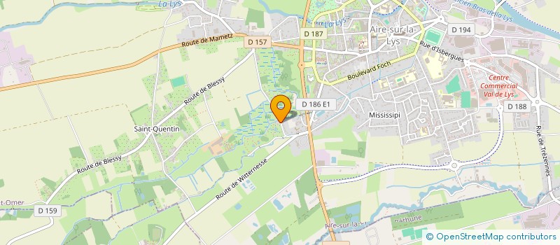 localisation de l'entreprise SCI  LES GERANTS  AIRE-SUR-LA-LYS