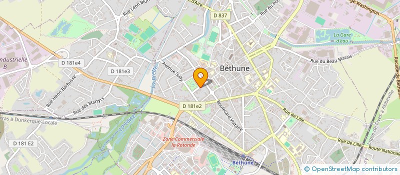 localisation de l'entreprise SCI LES GERBES D'OR - OLIVIER  BETHUNE