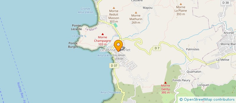 localisation de l'entreprise SCI LES GESTRAMS  LES ANSES-D'ARLET
