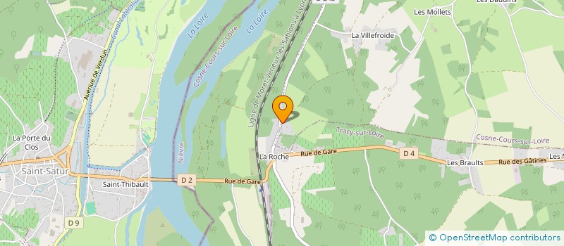 localisation de l'entreprise SCI LES GINGKOSNE à COSNE-COURS-SUR-LOIRE