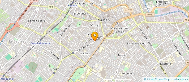 localisation de l'entreprise SCI LES GIRAFONS  ROUBAIX