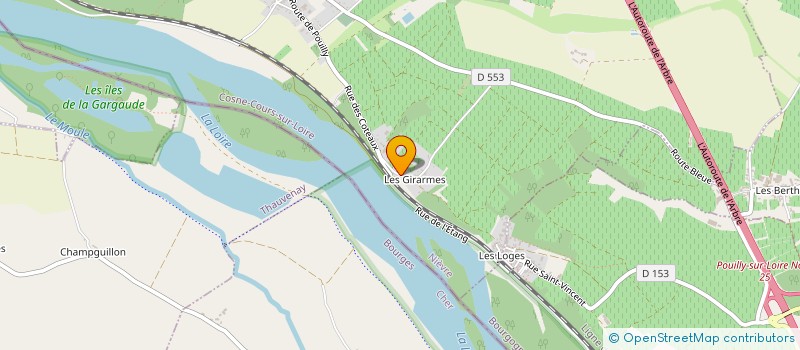localisation de l'entreprise SCI LES GIRARMES à TRACY-SUR-LOIRE