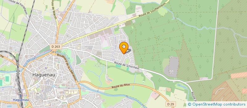 localisation de l'entreprise SCI LES GIROLLES  HAGUENAU