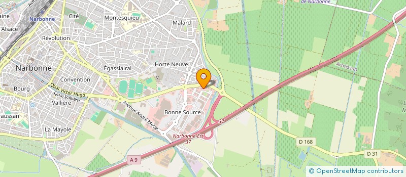 localisation de l'entreprise SCI LES GIROUS  NARBONNE
