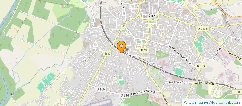 localisation de l'entreprise SCI LES GITES DE BERRE à DAX