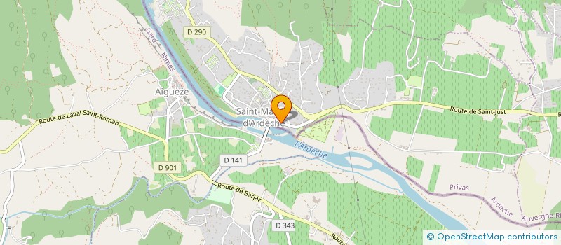 localisation de l'entreprise SCI LES GITES DU BATELIER  SAINT-MARTIN-D' ARDECHE