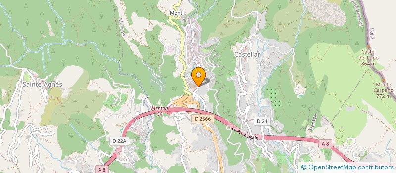 localisation de l'entreprise SCI LES GLACES D'AURON à MENTON