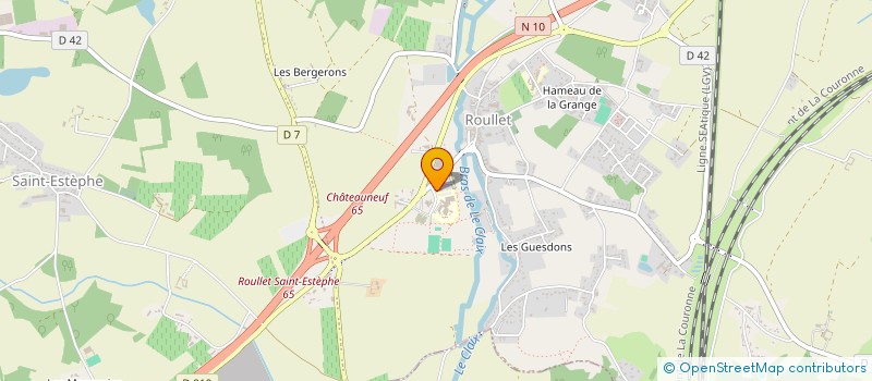 localisation de l'entreprise SCI LES GLAMOTIERES  ROULLET-SAINT-ESTEPHE