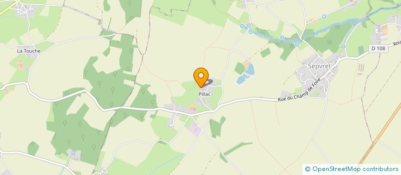 localisation de l'entreprise SCI LES GLANDS DE BAILLEFAIS  SEPVRET