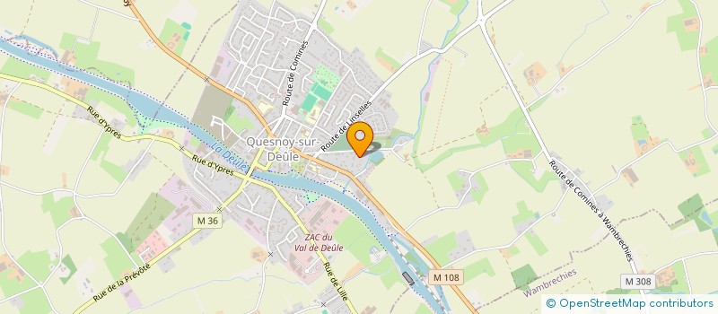 localisation de l'entreprise SCI LES GLATTIGNIES à QUESNOY-SUR-DEULE