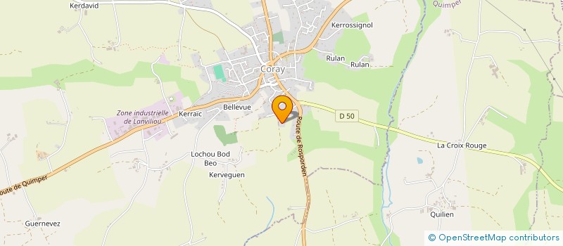 localisation de l'entreprise SCI LES GLENAN  CORAY