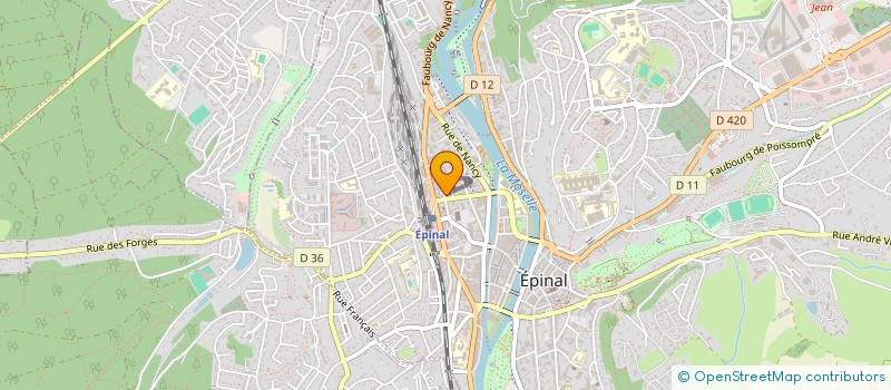 localisation de l'entreprise SCI LES GLENANS à EPINAL